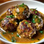 Stuffed Meatballs in Guinness Gravy