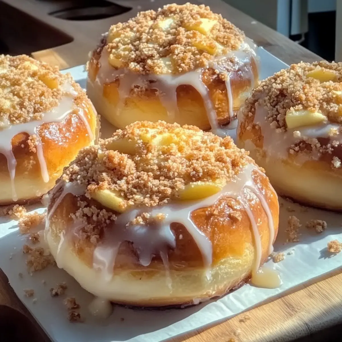 Apple Cheesecake Buns