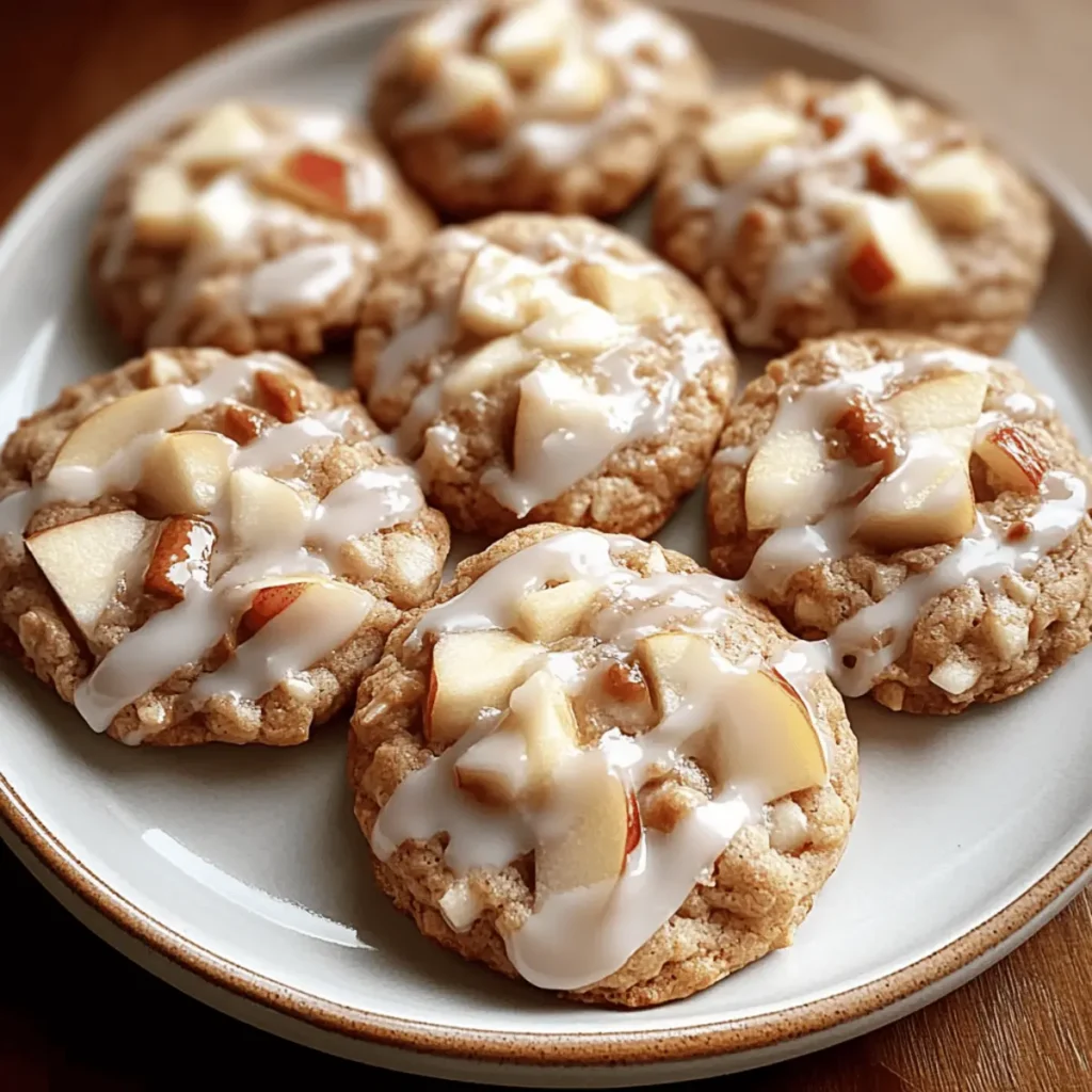 Warm Apple Cinnamon Cookies with Maple Glaze Bliss