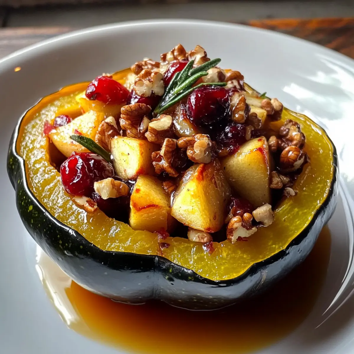 Apple Stuffed Acorn Squash
