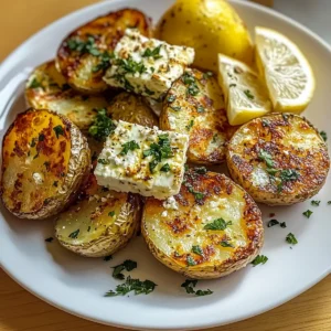 Baked Feta Potatoes