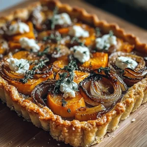 Caramelized Onion Butternut Squash Tart