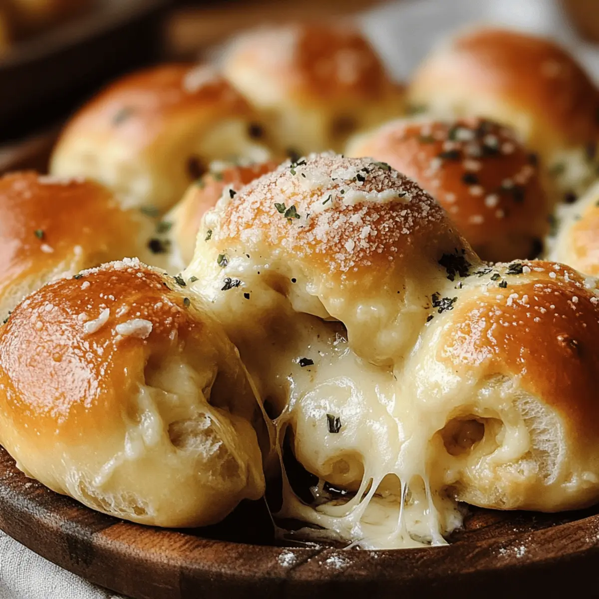 Cheese-Filled Garlic Knots