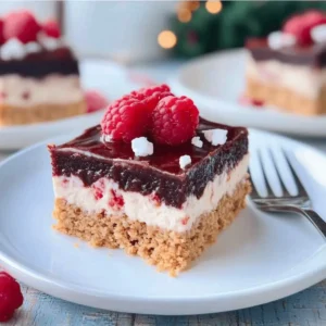 Chocolate Peppermint Rice Crispy Bars