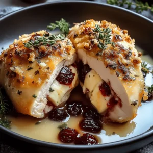 Cranberry Brie Stuffed Chicken – Savory, Sweet, and Showstopping