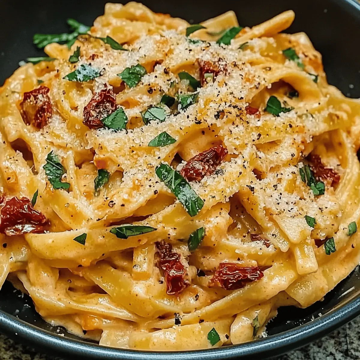 Creamy Sun-Dried Tomato Vegan Pasta