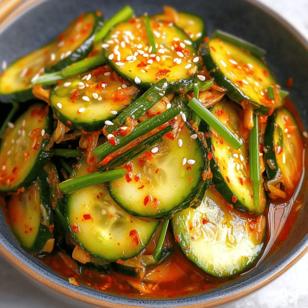 Quick & Easy Cucumber Kimchi for Flavor-Packed Crunch