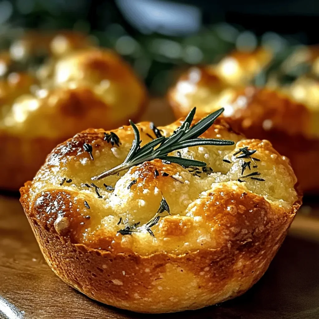 Garlic Rosemary Focaccia Muffins: Baked Bliss You’ll Love