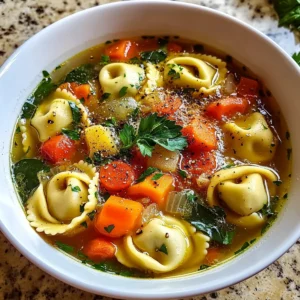 Healthy Tortellini Soup