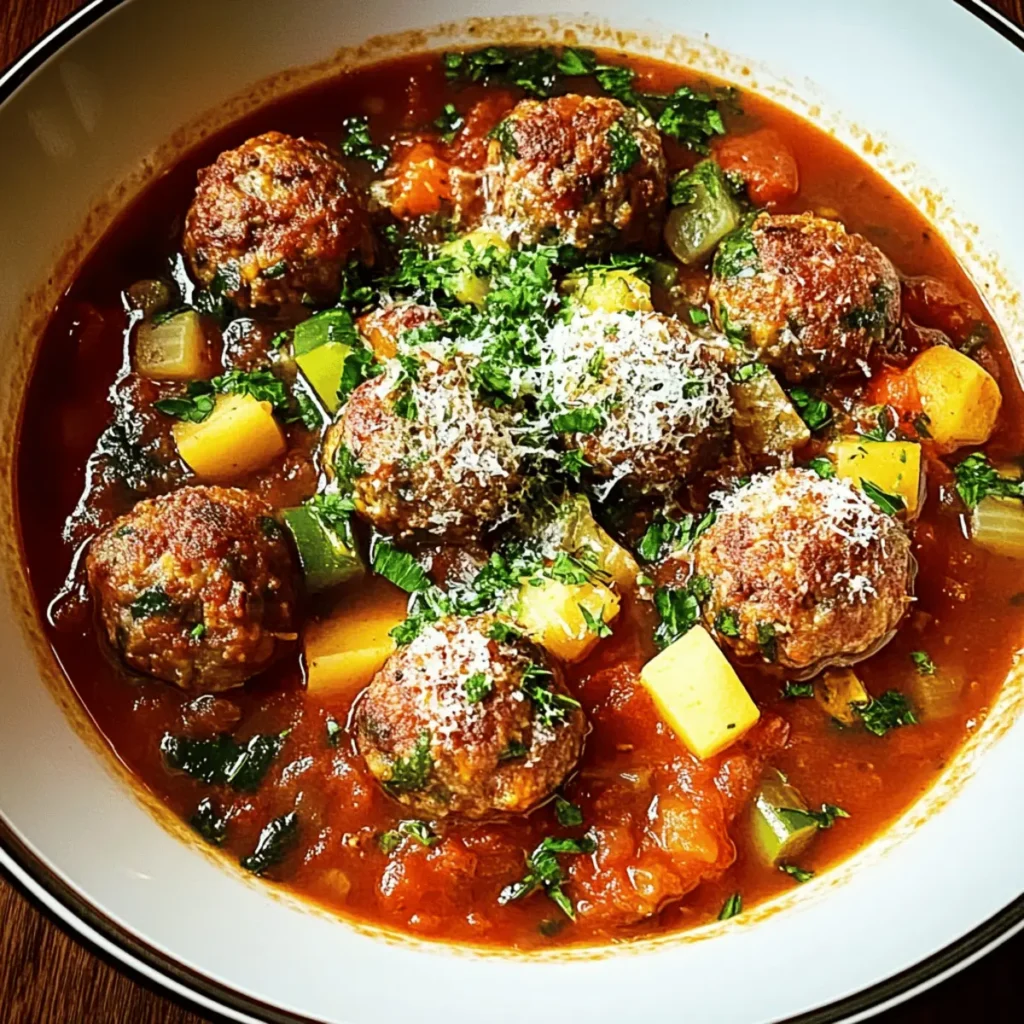 Hearty Spiced Italian Meatball Stew for Ultimate Comfort Eating