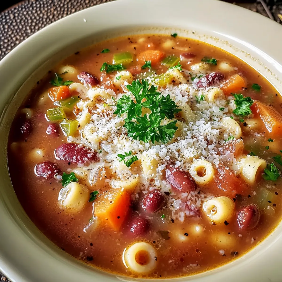 Italian Pasta Fagioli Soup
