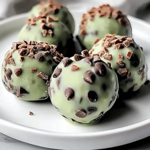 Mint Chocolate Chip Protein Balls