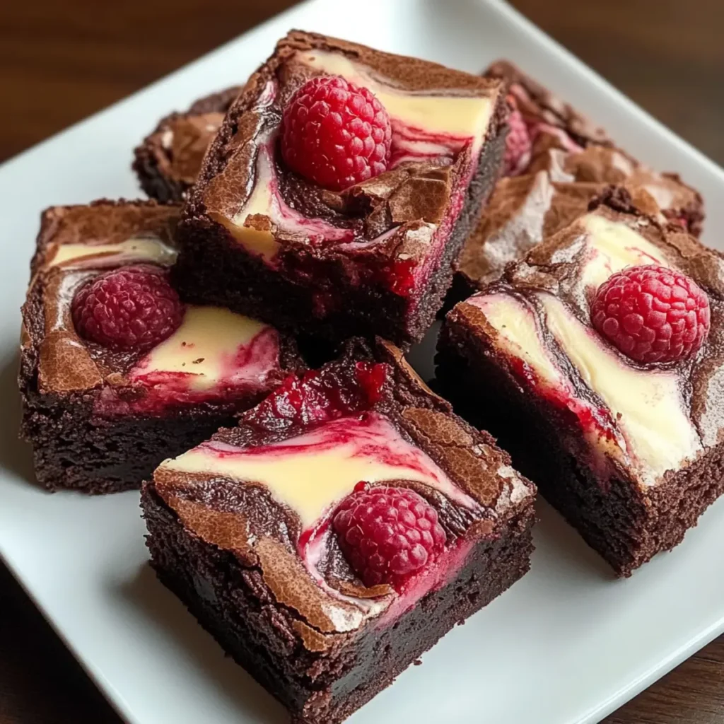 Raspberry Swirl Brownies that Will Melt in Your Mouth