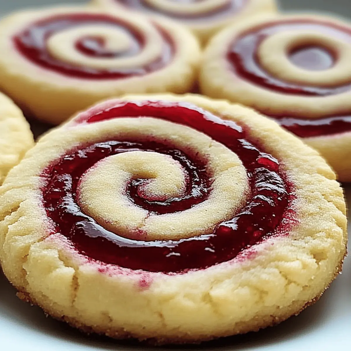Raspberry Swirl Shortbread Cookies