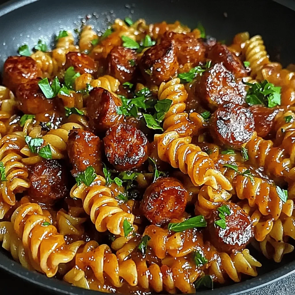 Spicy Honey BBQ Sausage & Pasta: Quick Comfort in One Skillet
