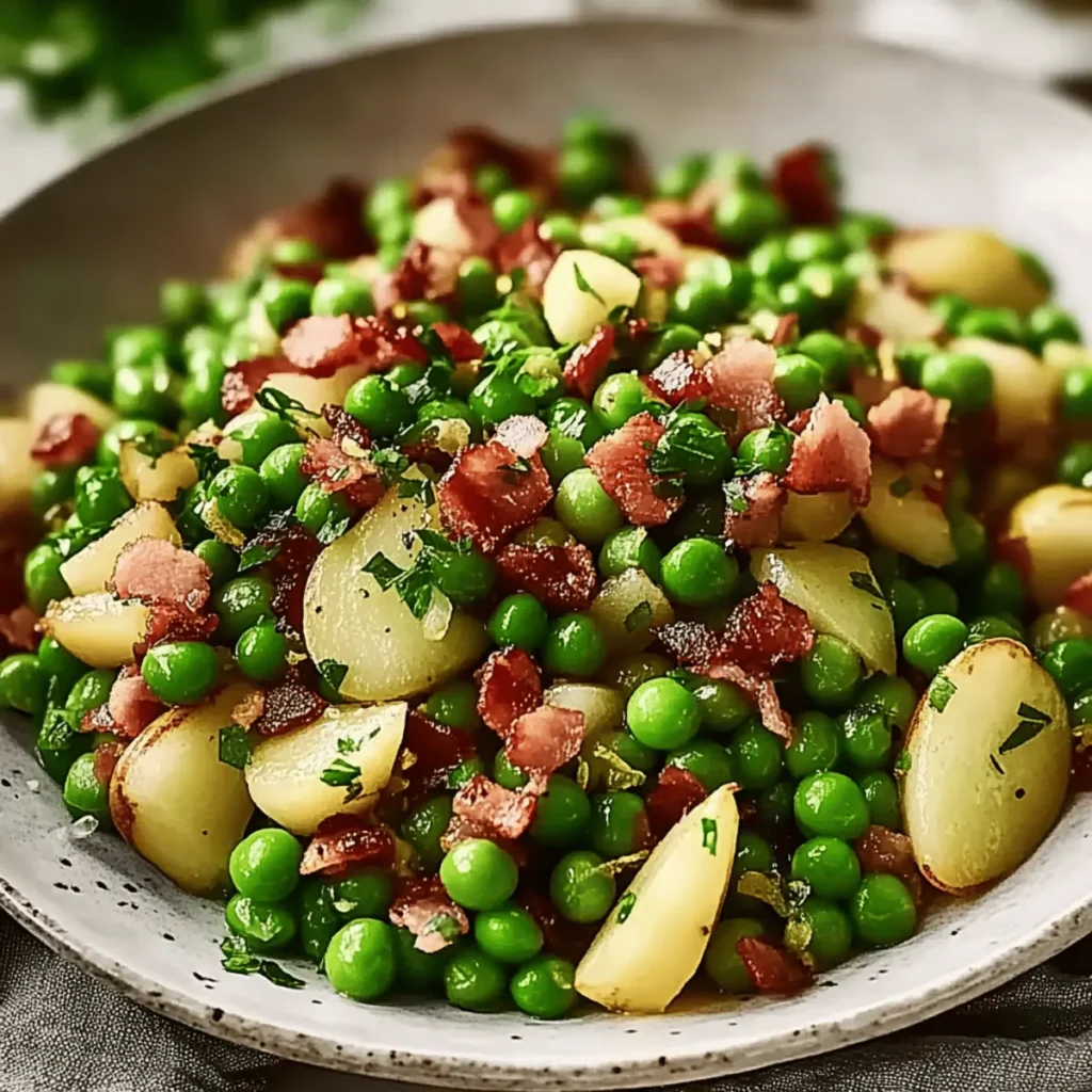 Thanksgiving Peas with Pear and Pancetta: A Festive Delight