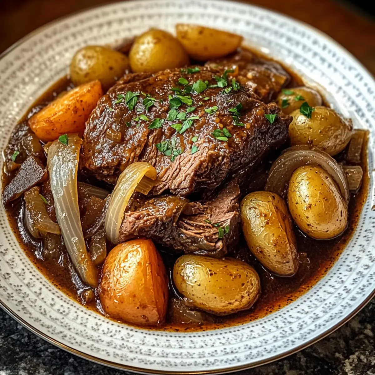 Savory French Onion Pot Roast