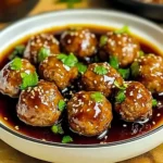 Sweet and Spicy Asian Turkey Meatballs: