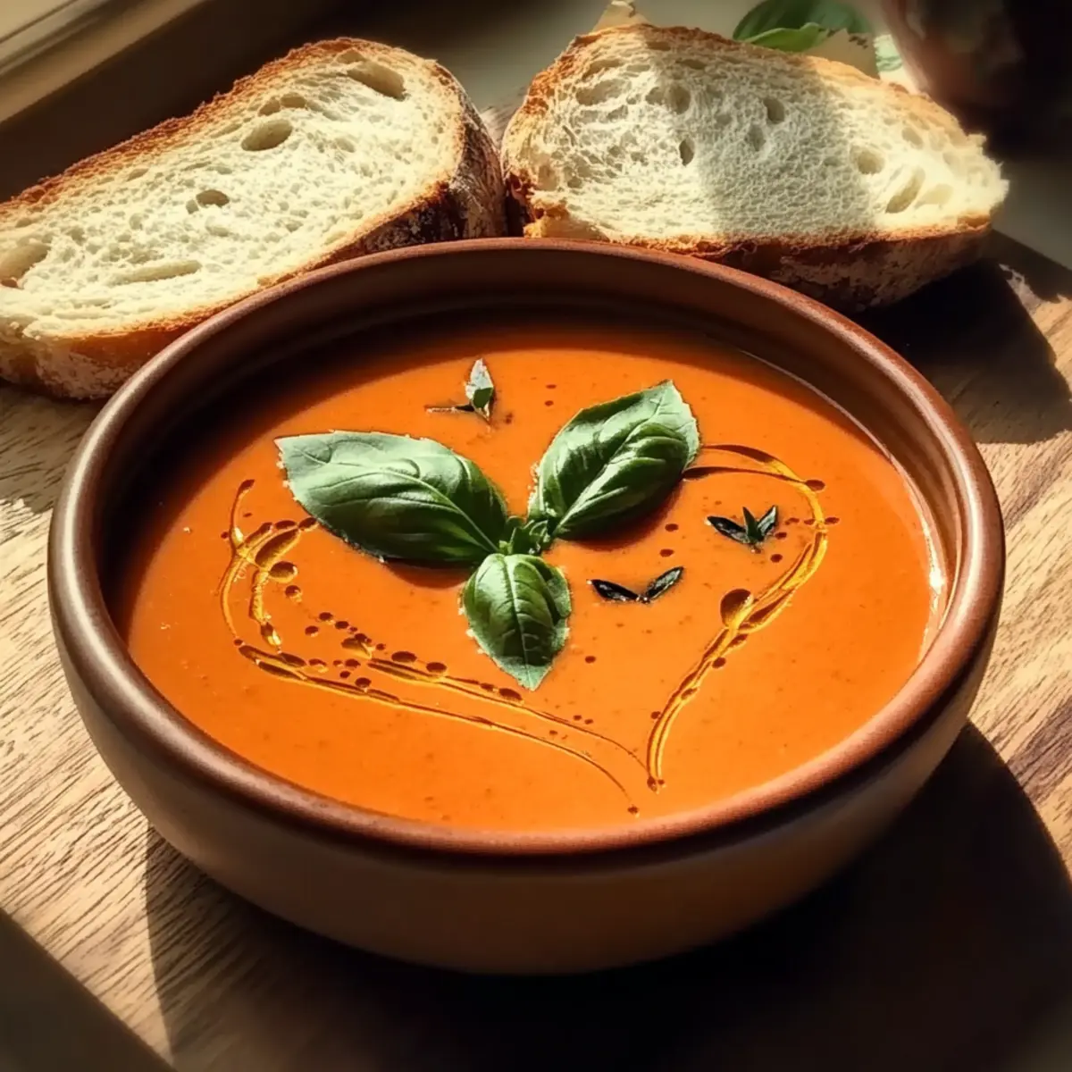 Middle-of-Winter Creamy Tomato Soup (Canned Tomatoes)