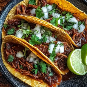 Spicy Slow-Cooked Mexican Birria Tacos