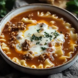 Warm and Cozy Lasagna Soup