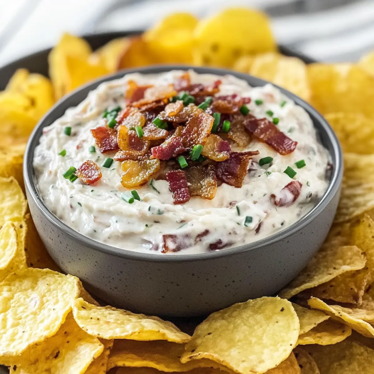 Caramelized Onion and Bacon Dip