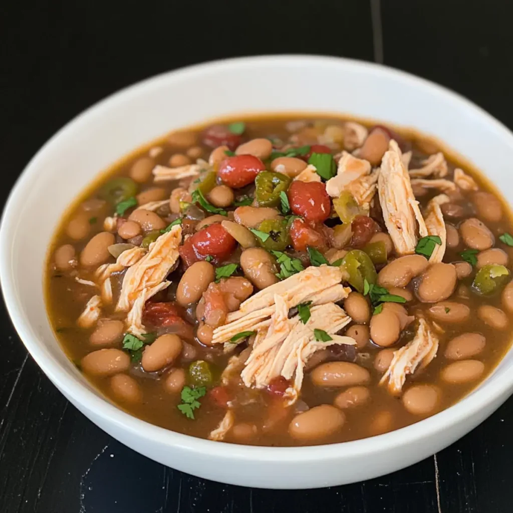 Jalapeño Beans with Shredded Chicken: Cozy One-Pot Delight