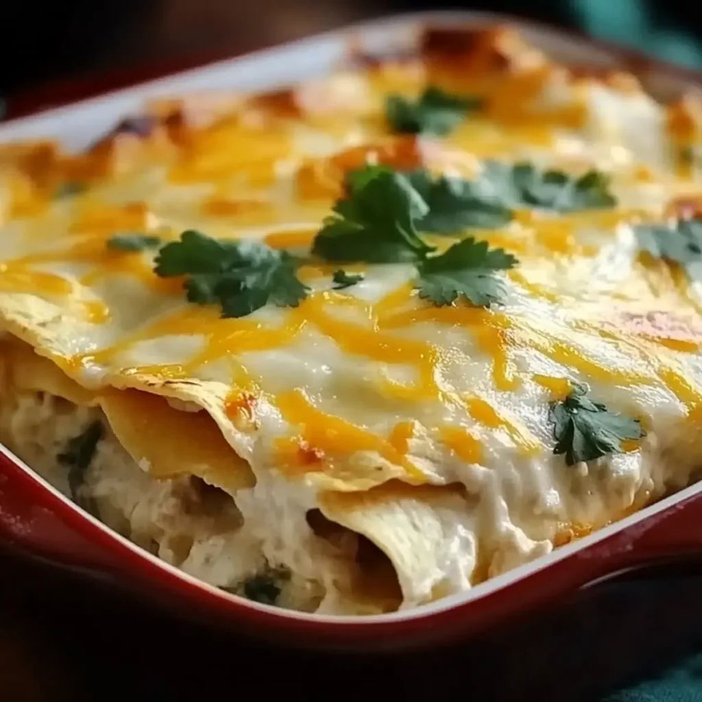 Savoring White Chicken Enchilada Casserole: Comfort in Every Bite