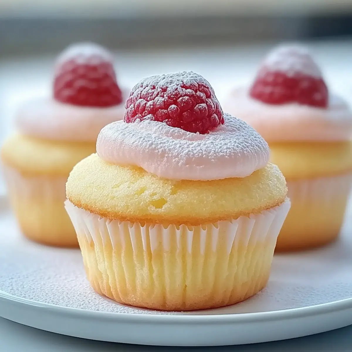 Fluffy Japanese Cotton Cheesecake Cupcakes