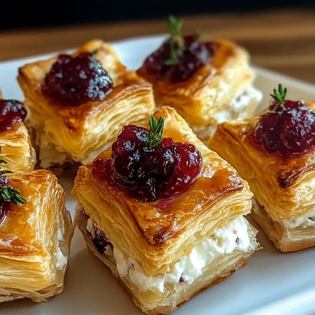 Mini Cranberry Brie Bites
