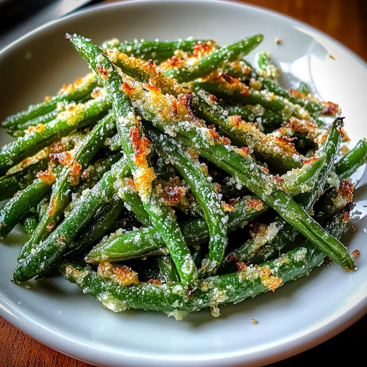 Garlic Parmesan Roasted Green Beans