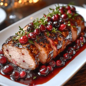 Cranberry Glazed Pork Tenderloin