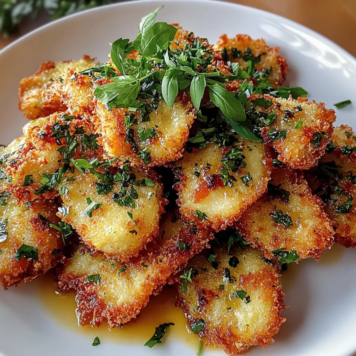 Savory Crispy Fried False with Zesty Herb Infusion
