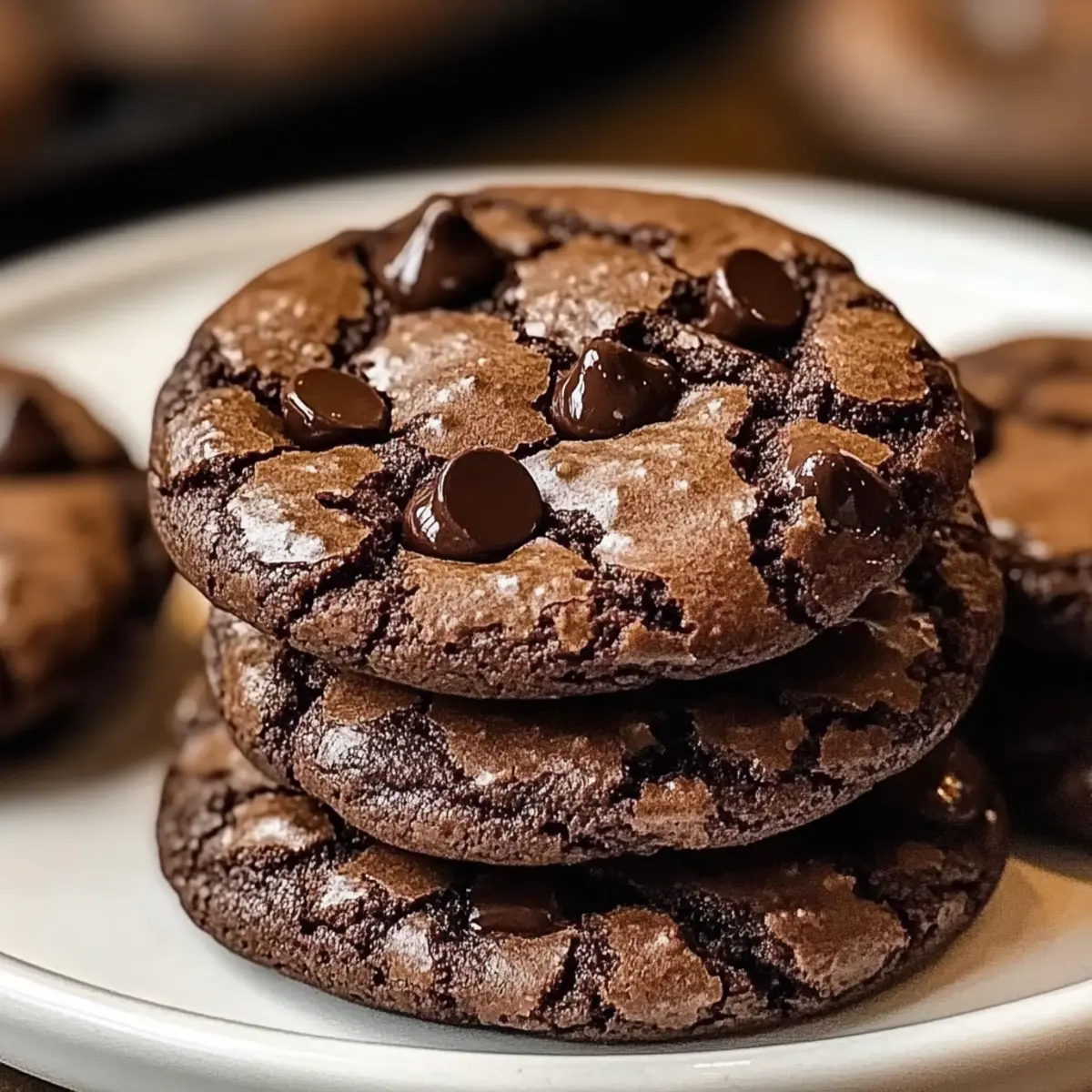 Espresso Chocolate Fudge Cookies