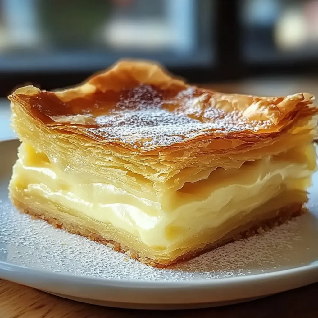 Vanilla Custard Puff Pastry Cake