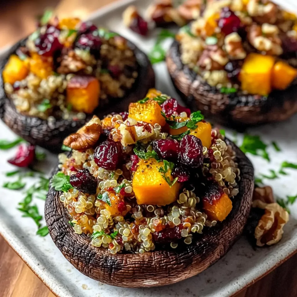 Autumn Harvest Stuffed Portobello Mushrooms for Cozy Dinners