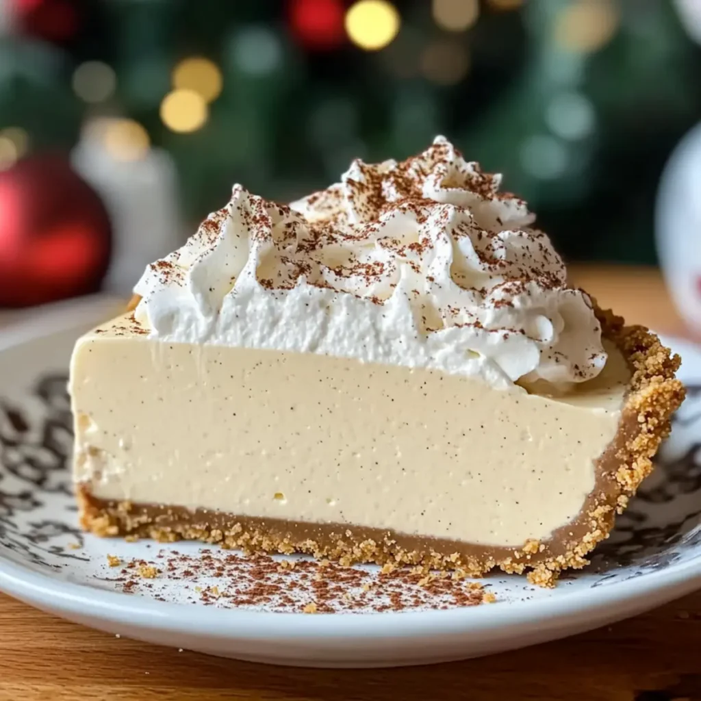Decadent No-Bake Eggnog Pie Recipe for Holiday Bliss