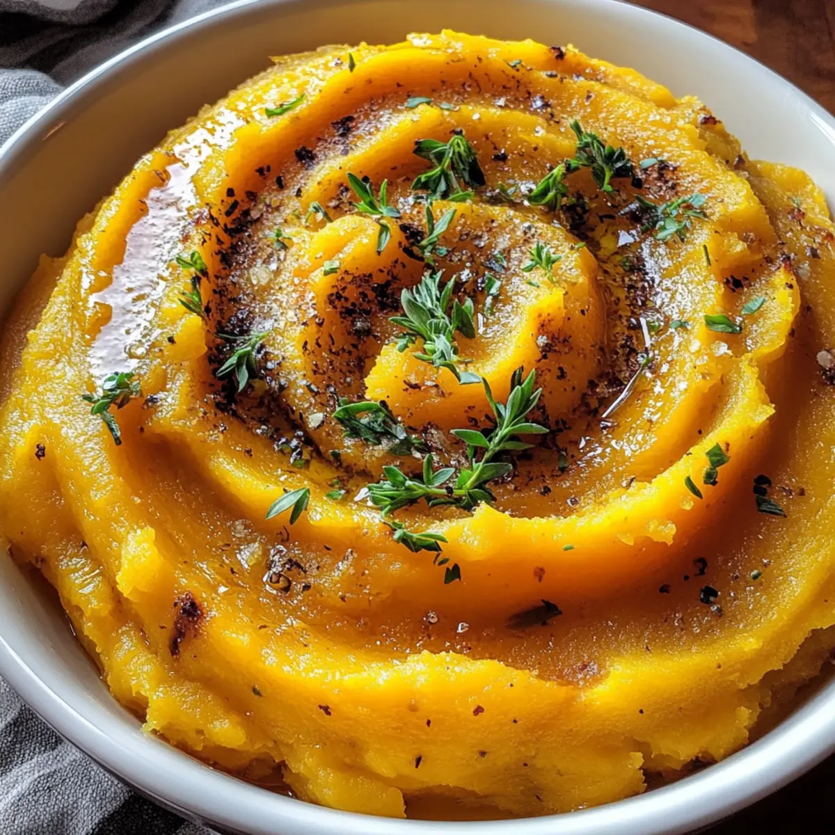 Roasted Garlic Mashed Butternut Squash