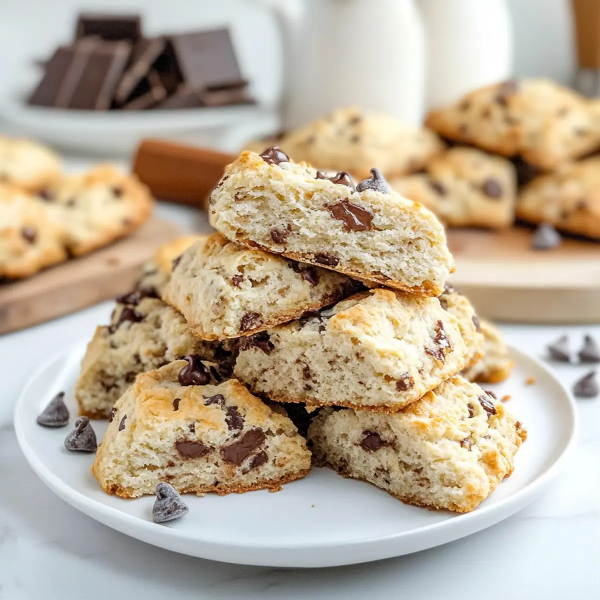 Chocolate Chip Toffee Scones