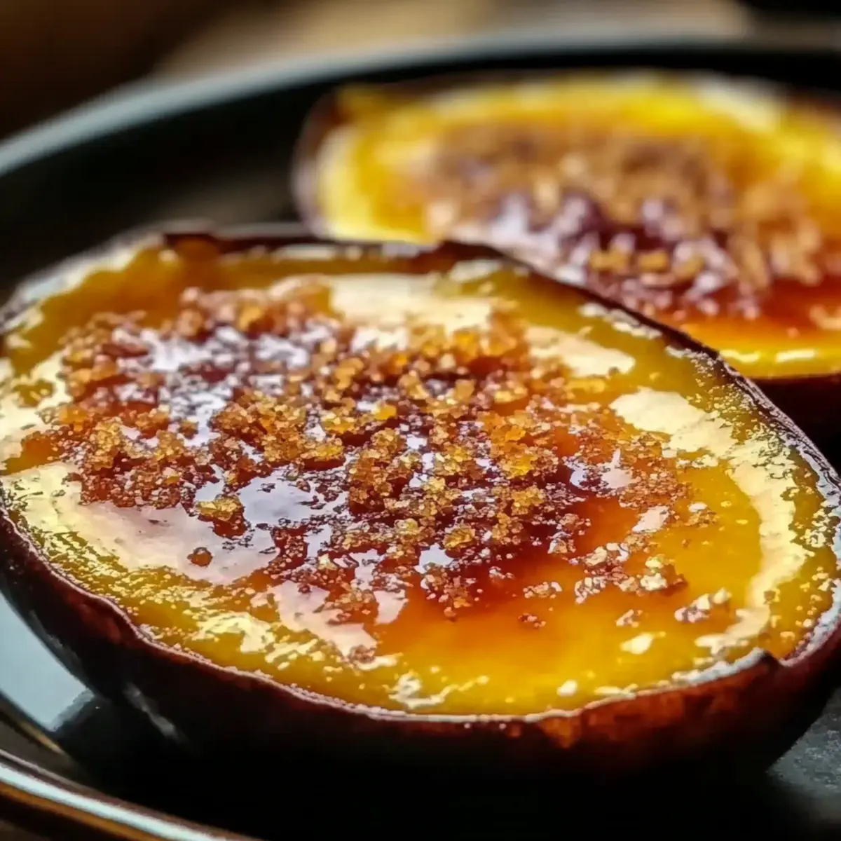 Japanese Sweet Potato Crème Brûlée