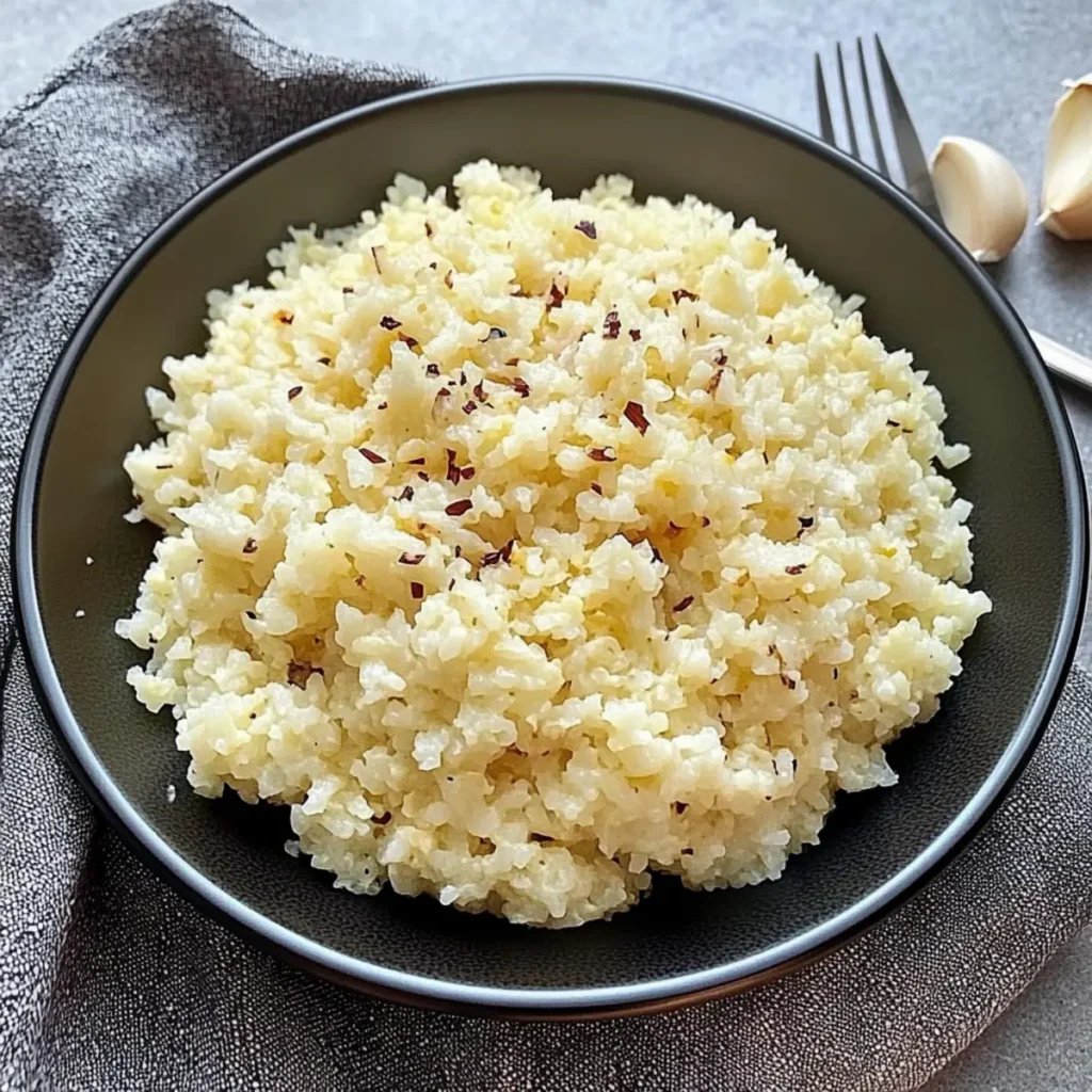 Garlic Parmesan Cauliflower Rice: Comforting Keto Delight