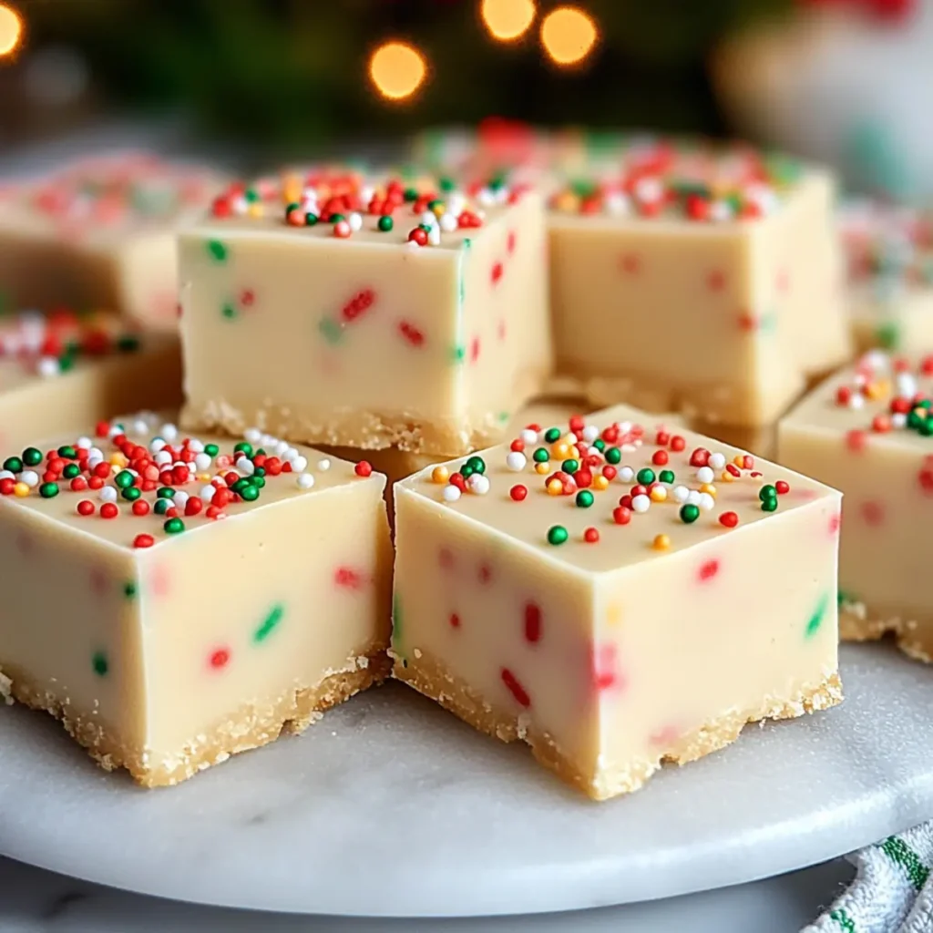 Sugar Cookie Christmas Fudge: A Sweet No-Bake Delight