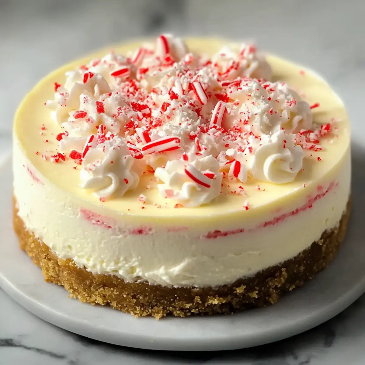 White Chocolate Peppermint Cheesecake