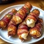 Low Carb Nashville Hot Bacon Wrapped Mozzarella Sticks