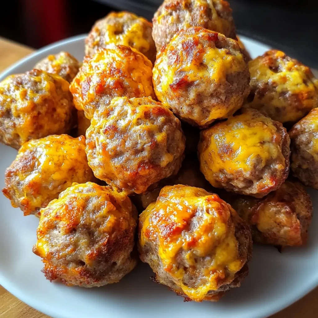 Spicy Rotel Cream Cheese Sausage Balls for Game Day Delight