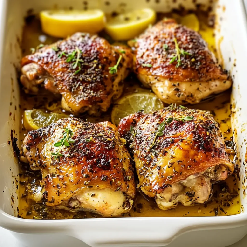 Greek Lemon Chicken Thighs