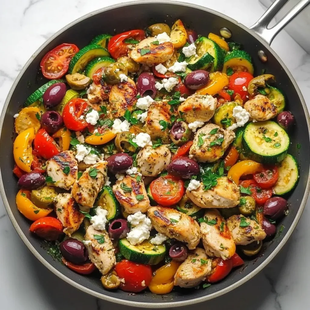 Zesty Mediterranean Chicken Stir Fry in Just 30 Minutes