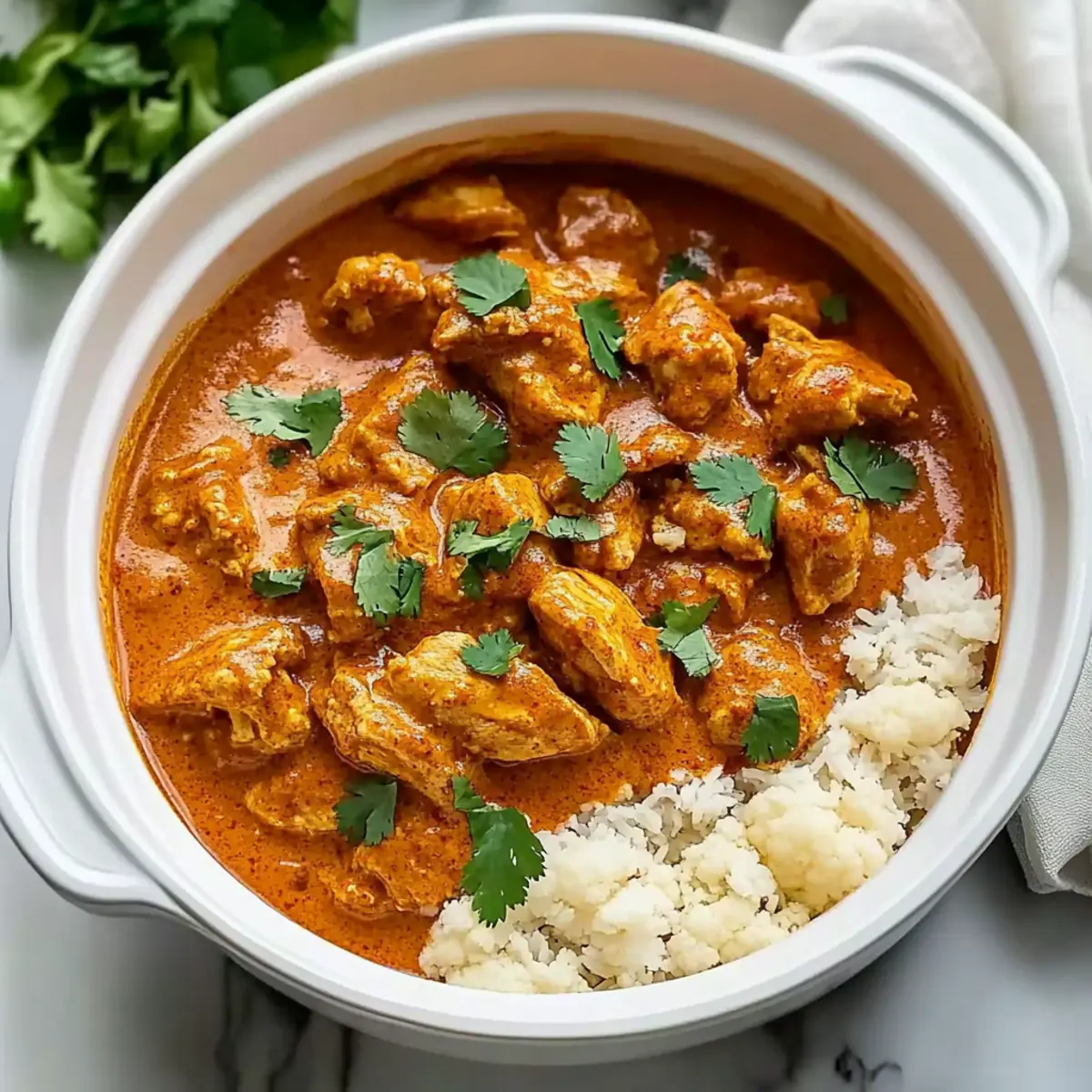 Tender Slow Cooker Butter Chicken
