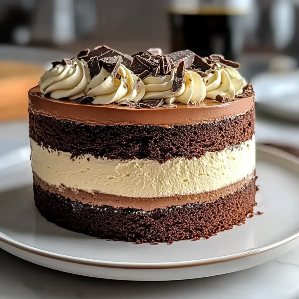Triple Chocolate Mousse Cake