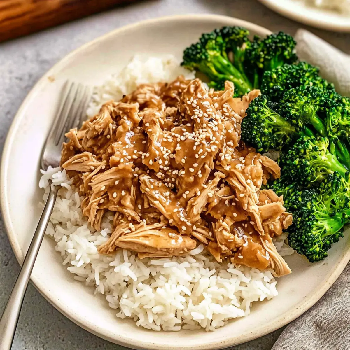 Creamy Crockpot Sesame Chicken